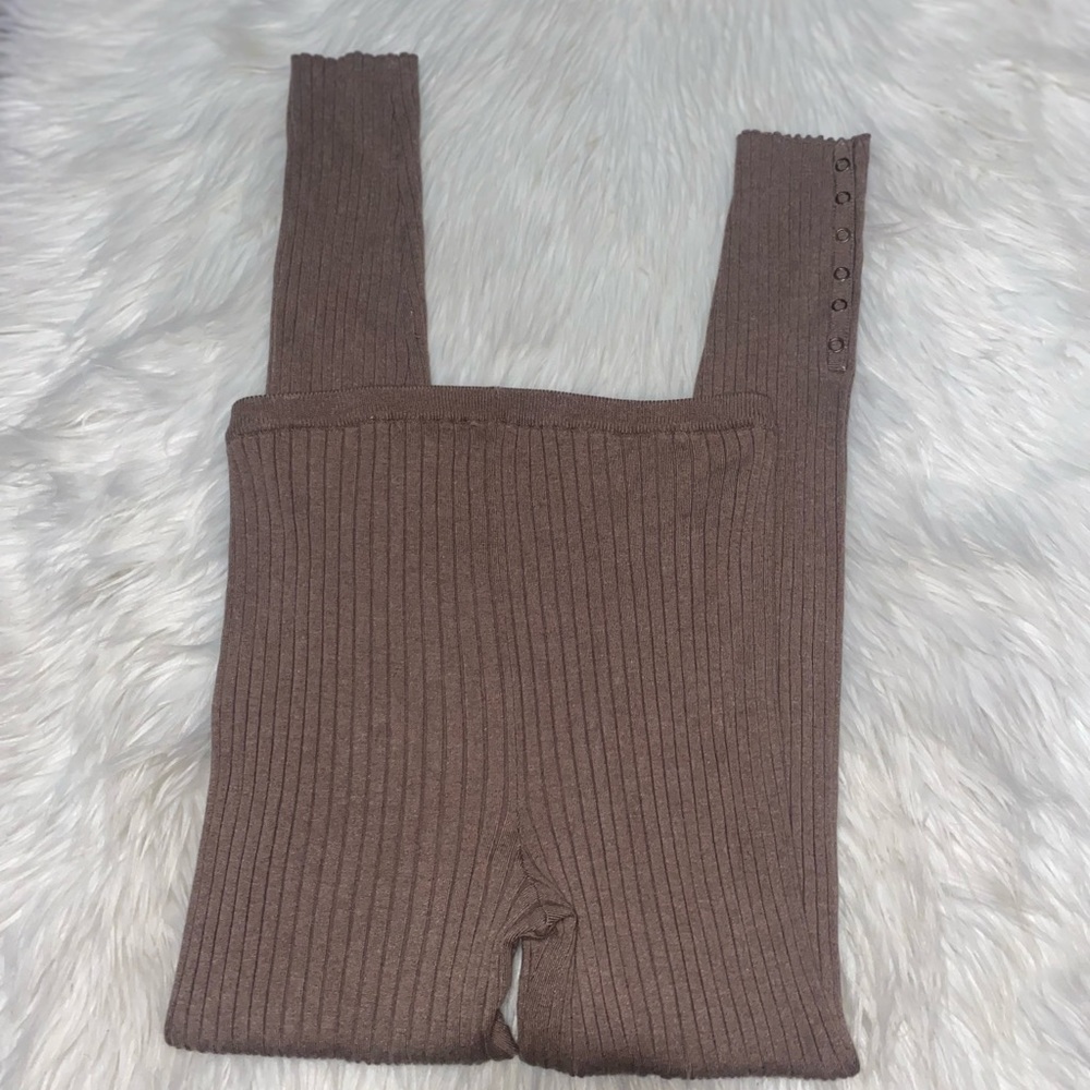MAGASCHONI NEW YORK SILK CASHMERE BLEND RIBBED KNIT LEGGINGS- SMALL - Picture 9 of 9